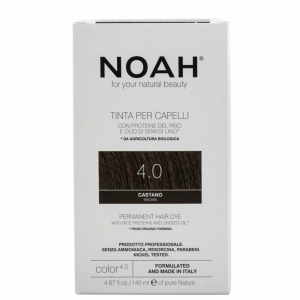 Cosmetice - Vopsea de par naturala, Saten, 4.0, Noah, 140 ml