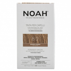 Cosmetice - Vopsea de par naturala, Blond deschis,8.0, Noah, 140 ml