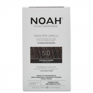 Vopsea de par - Vopsea de par naturala, Saten deschis 5.0, Noah, 140 ml