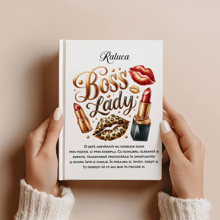 Agendă personalizată albă - Lady Boss [1]
