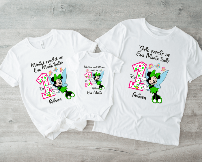 Tricouri personalizate Aniversare 1 an - Fairy Minnie [1]