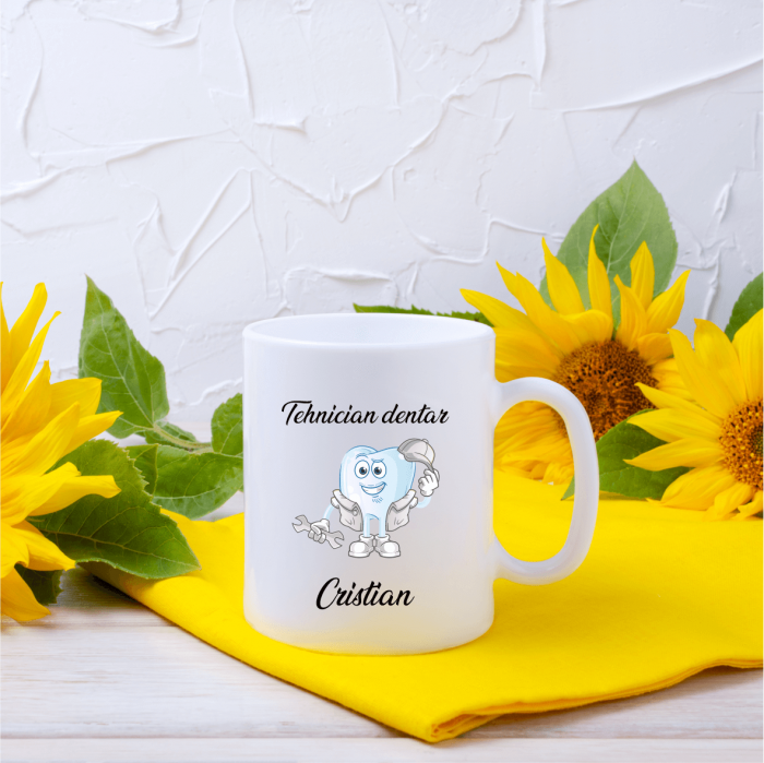 Cană personalizată - Tehnician dentar - Nume [1]