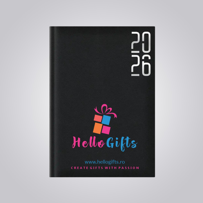 Agendă A5 datată 2026 personalizată cu logo [1]