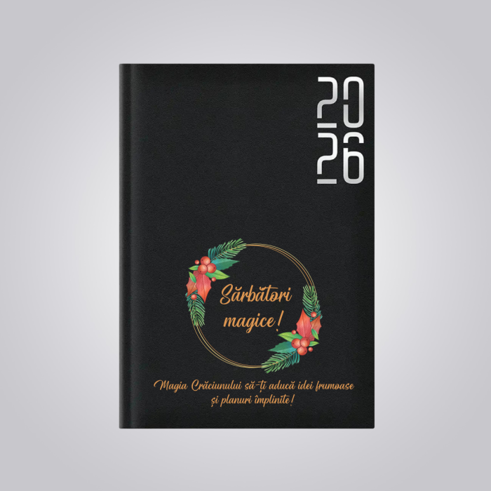 Agendă A5 datată personalizată cu mesaj - Crăciun [1]