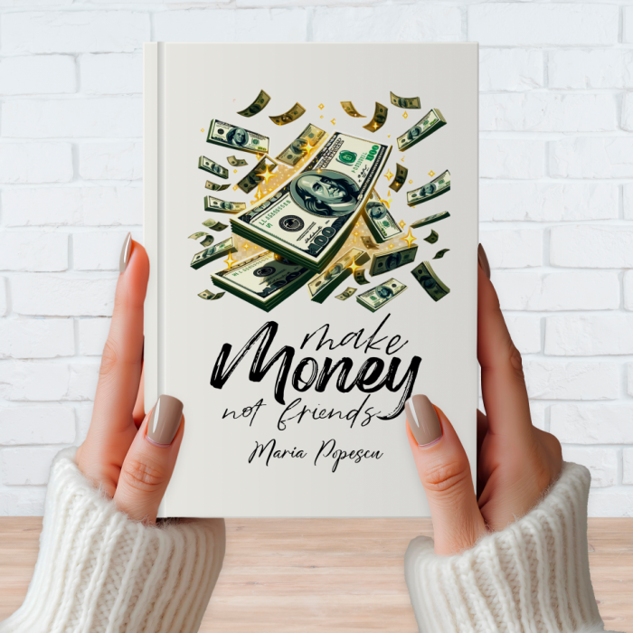 Agendă personalizată albă - Make money - Nume [1]
