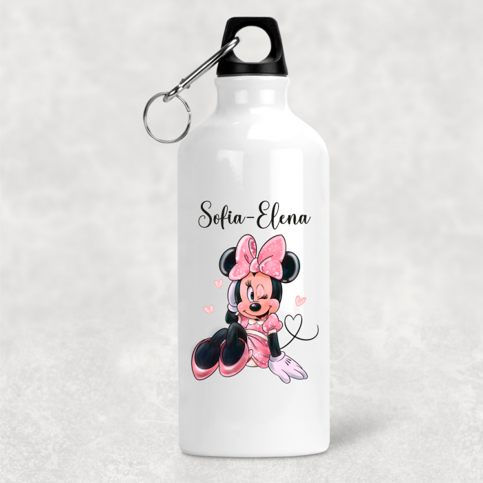 Bidon de apă personalizat - Minnie - Pink - Nume [1]