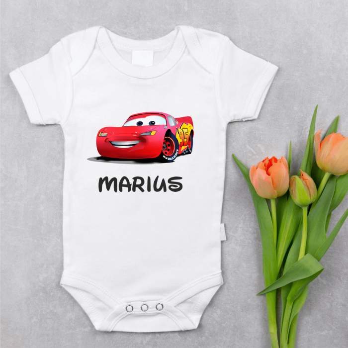 Body personalizat cu nume și Fulger McQueen – Cars [1]