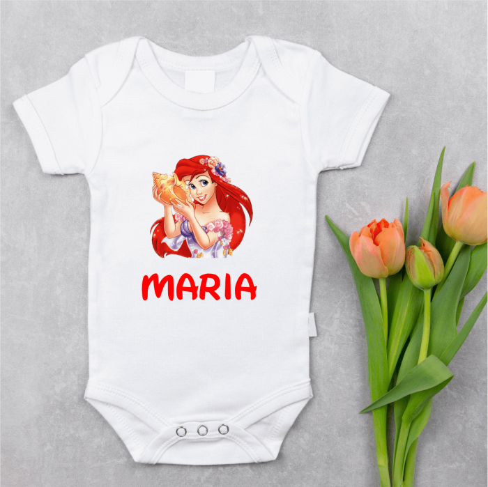 Body personalizat cu nume și Mică Sirenă - Ariel [1]