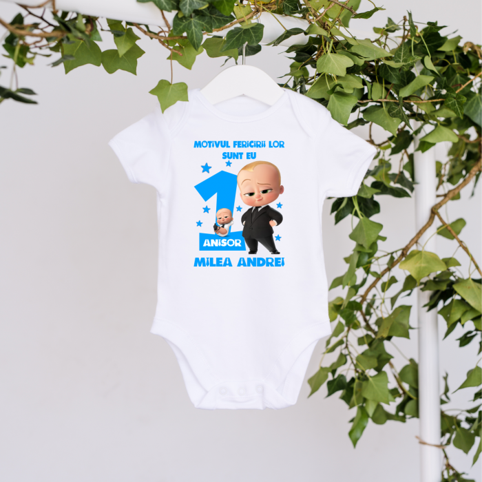 Body personalizat aniversare 1 an - Baby Boss - Model 4 [1]