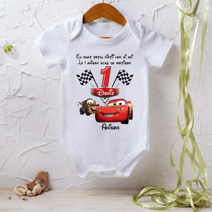 Body personalizat Aniversare 1 an - Cars [1]