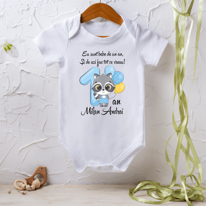 Body personalizat aniversare 1 an - Raton [1]