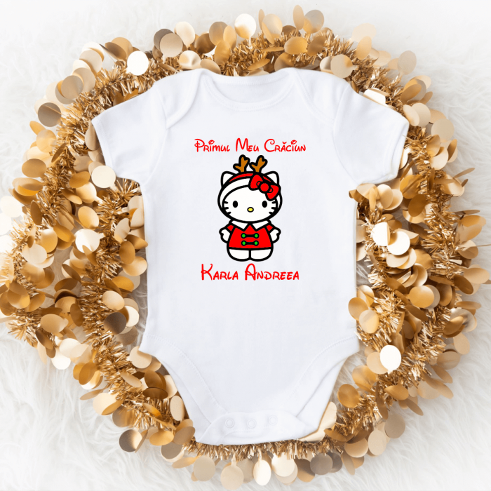 Body personalizat - Crăciun - Hello Kitty - Model 1 [1]