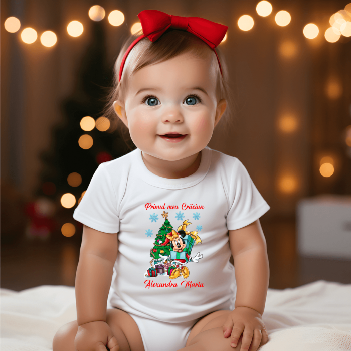 Body personalizat - Crăciun - Minnie - Brăduleț [1]