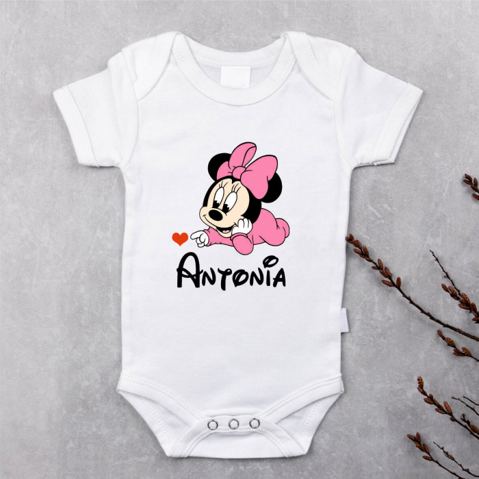 Body personalizat cu nume - Baby Minnie Mouse [1]