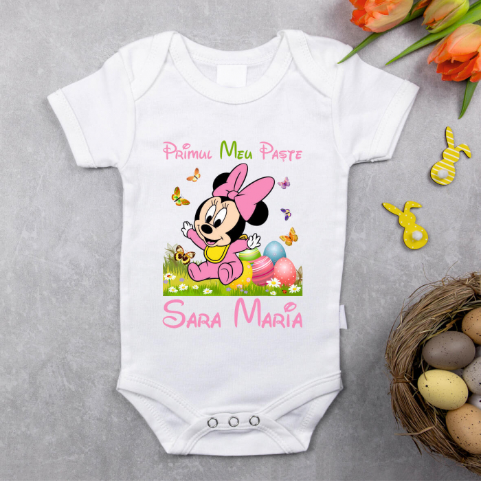 Body personalizat Paște - Baby Minnie [1]