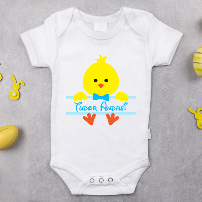 Body personalizat Paște - Puișor - Model Băiat [1]