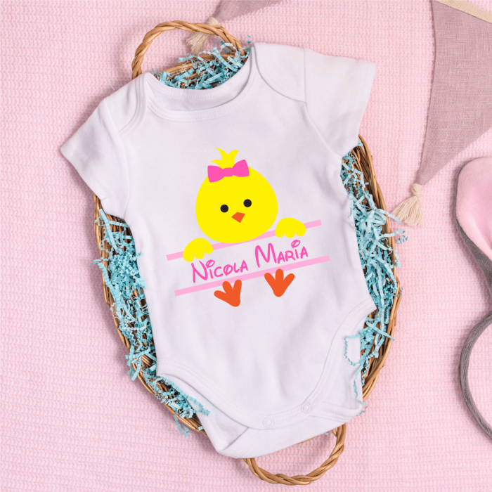 Body personalizat Paște - Puișor - Model Fetiță [1]