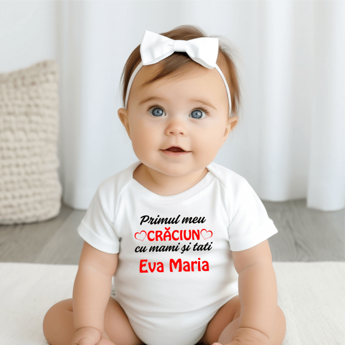 Body personalizat - Primul meu Crăciun cu mami și tati - M2 [1]