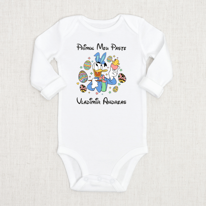 Body personalizat - Primul meu Paște - Donald - Nume [1]