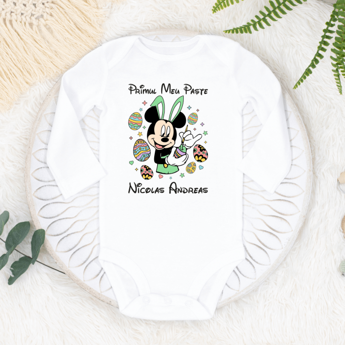 Body personalizat - Primul meu Paște - Mickey - Model 5 [1]