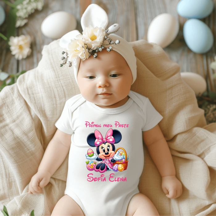 Body personalizat - Primul meu Paște - Minnie - M11 [1]