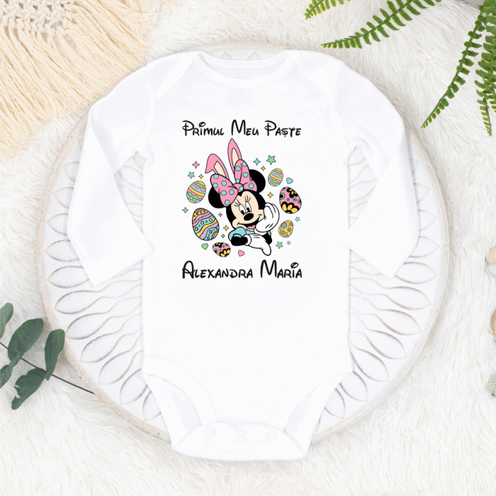 Body personalizat - Primul meu Paște - Minnie - Model 5 [1]