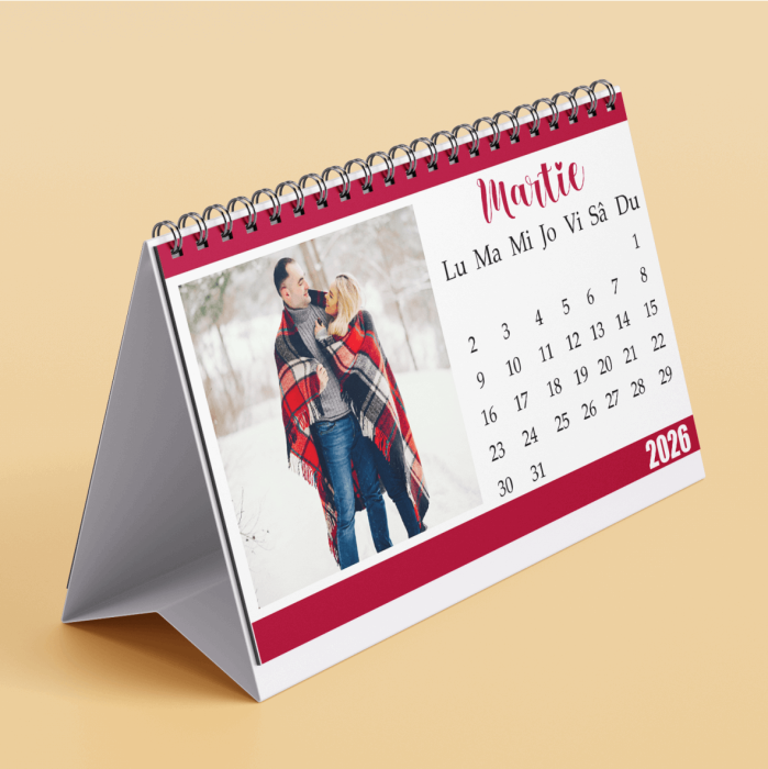 Calendar de birou personalizat cu 2 poze - M1 [4]