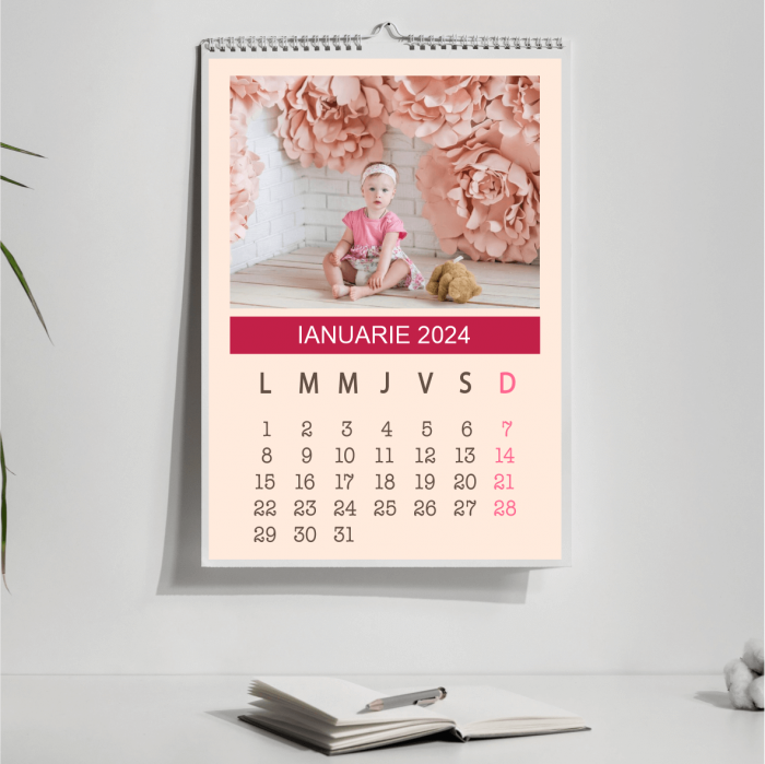 Calendar personalizat cu două poze și mesaj [2]