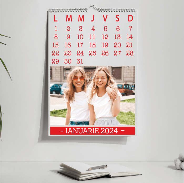 Calendar personalizat cu poze și mesaj - Model 2 [2]