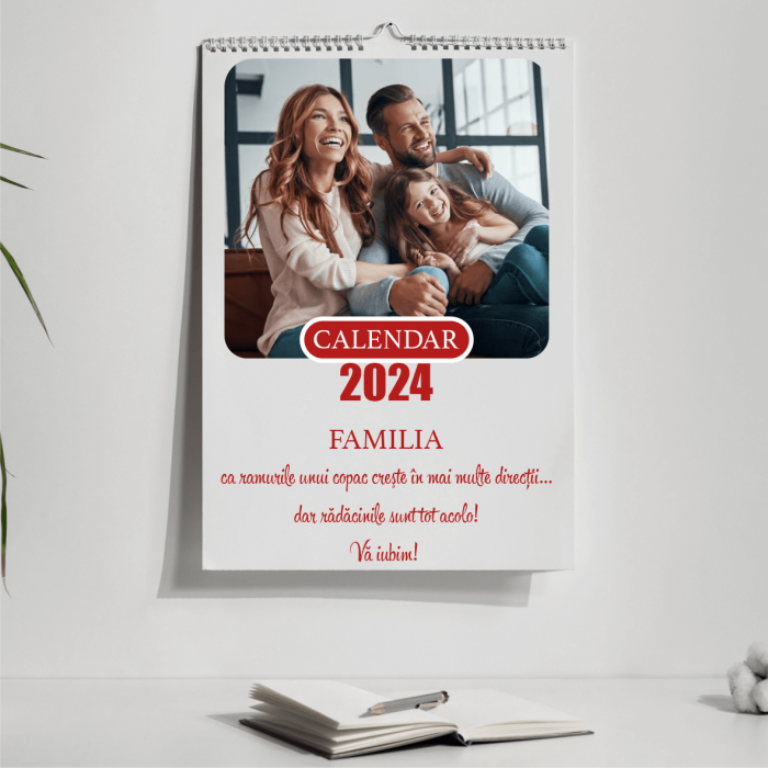 Calendar personalizat cu poze și text - Familie [1]