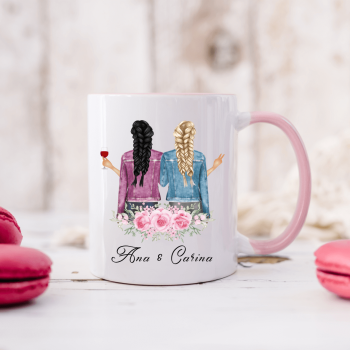 Cana personalizata BFF - Nume - Good Friends [1]