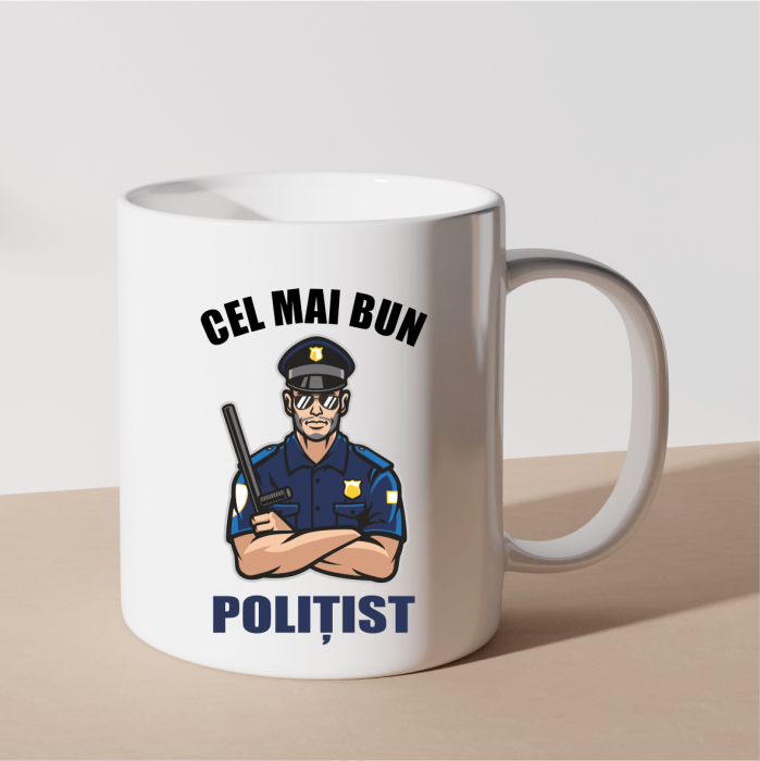 Cană personalizată - Cel mai bun polițist [1]