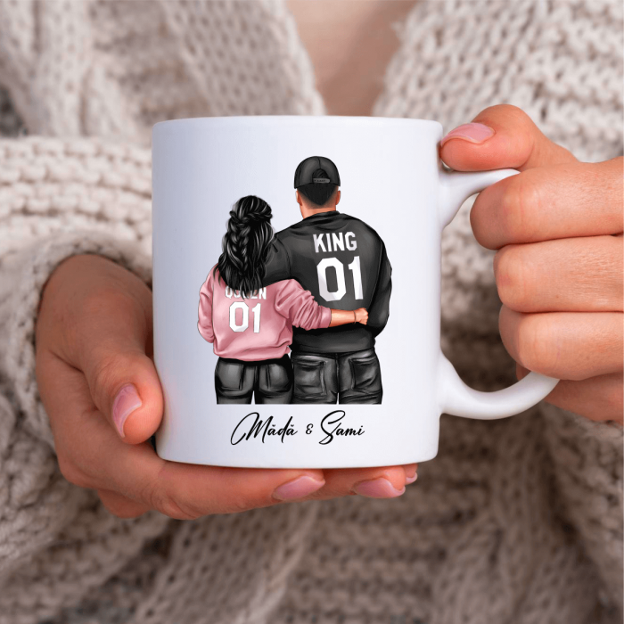 Cană personalizată - Cuplu - King & Queen - Model 1 [1]