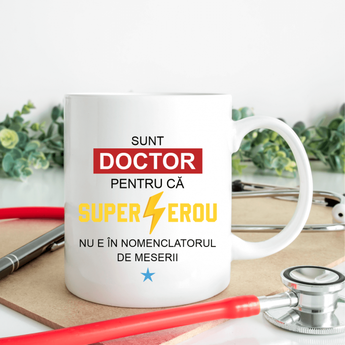 Cană personalizată - Doctor - Super erou [1]