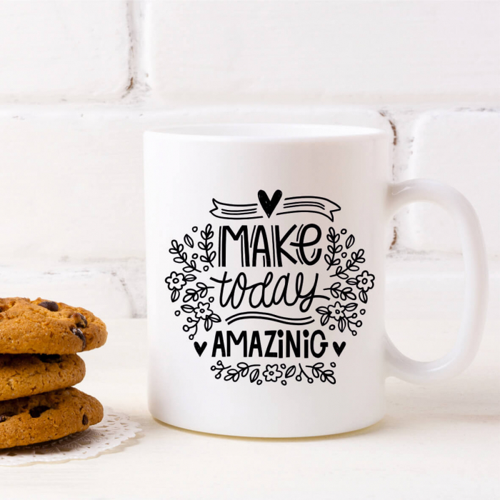 Cană personalizată cu text - Make Today Amazing [1]