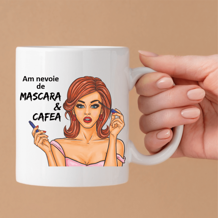 Cană personalizată - Mascara & Cafea [1]