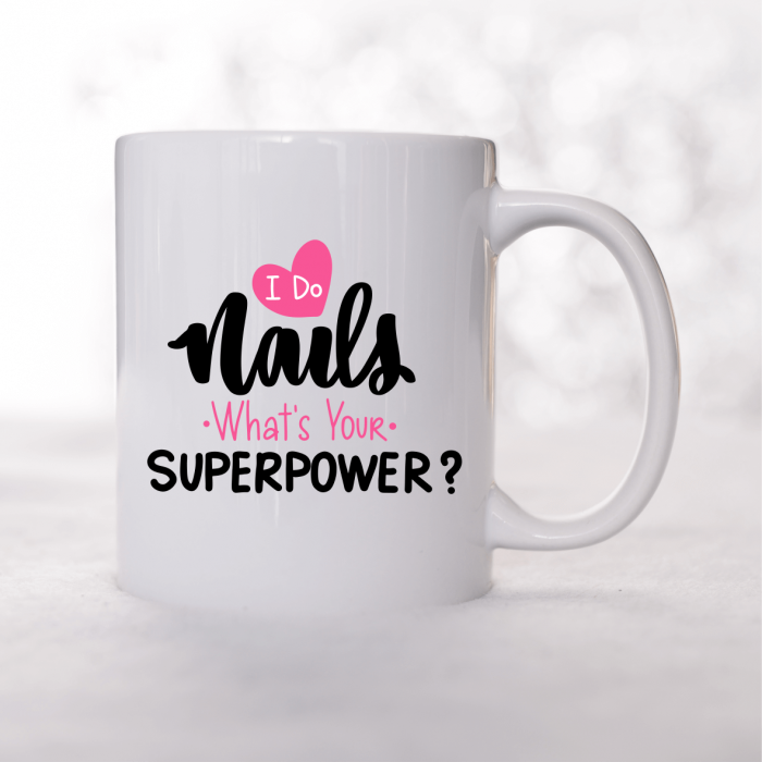 Cană personalizată - Nails superpower [1]