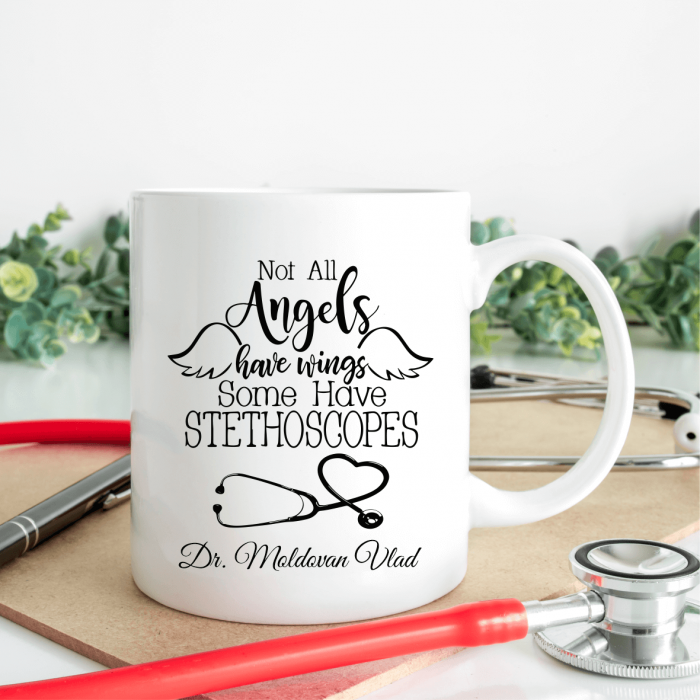 Cană personalizată - Pentru doctor - Not all angels have wings - M2 [1]