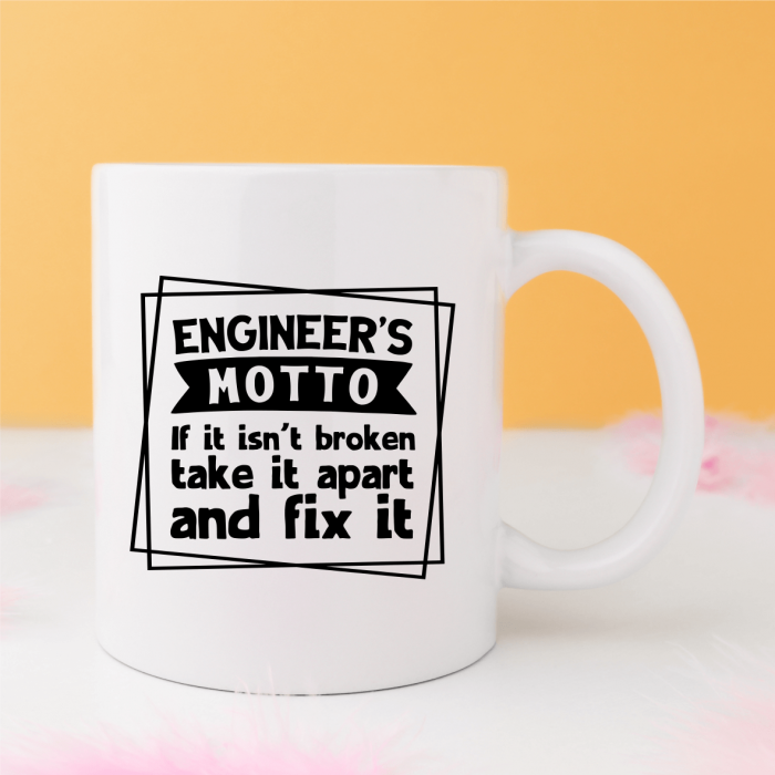 Cană personalizată pentru inginer - Engineer's motto [1]