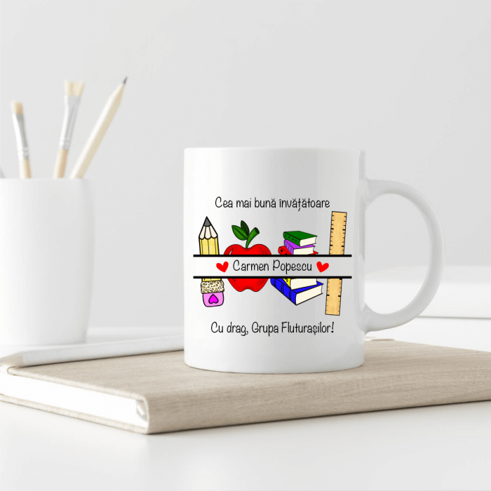 Cană personalizată - Pentru învățătoare - Nume [1]