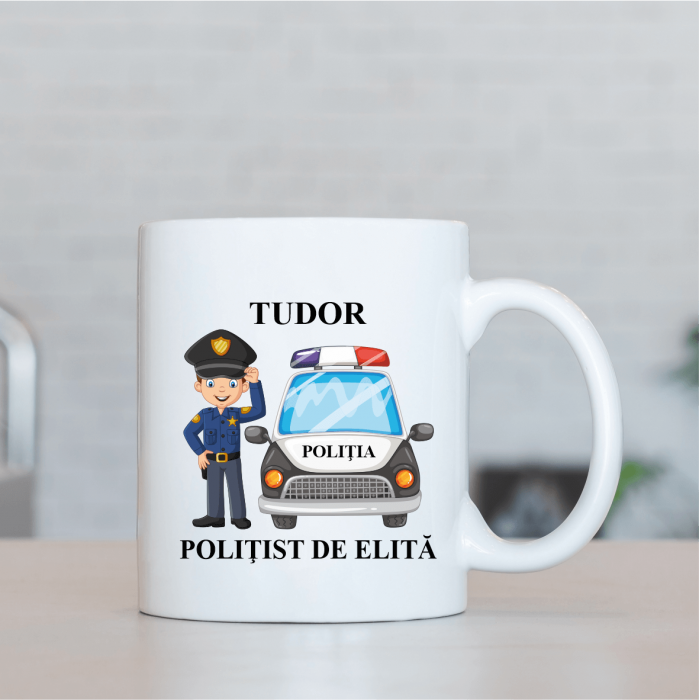 Cană personalizată - Polițist de elită [1]