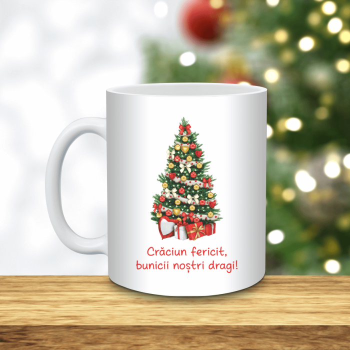 Cană personalizată - Poză și mesaj - Moș Crăciun [2]