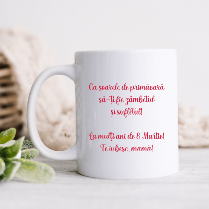 Cană personalizată - Poză și text - Model floral 2 [2]
