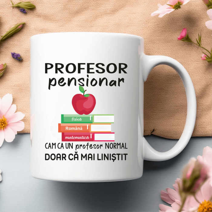 Cană personalizată - Profesor pensionar [1]