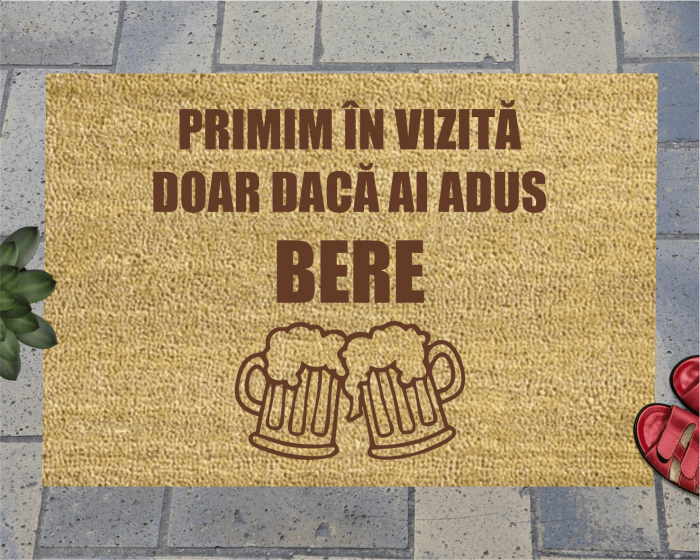 Covoraș intrare de exterior personalizat - Bere [1]