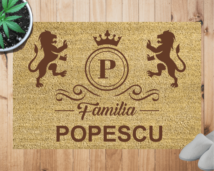 Covoraș intrare de exterior personalizat - Familie [1]