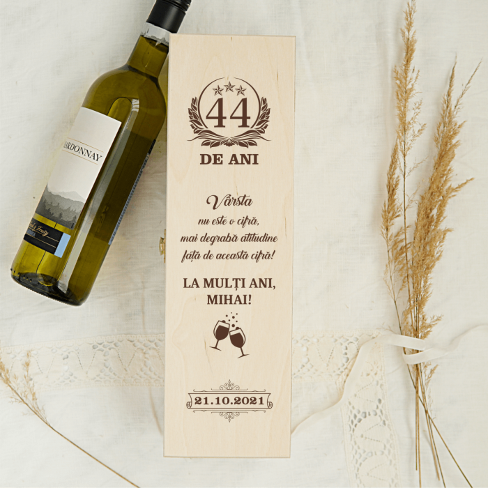 Cutie de vin personalizată - Aniversare [1]