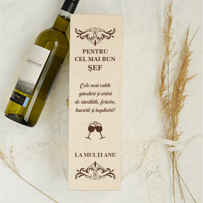 Cutie de vin personalizată - Cel mai bun șef [1]