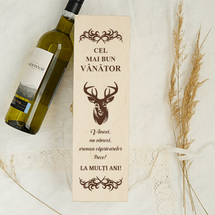 Cutie de vin personalizată - Cel mai bun vânător [1]