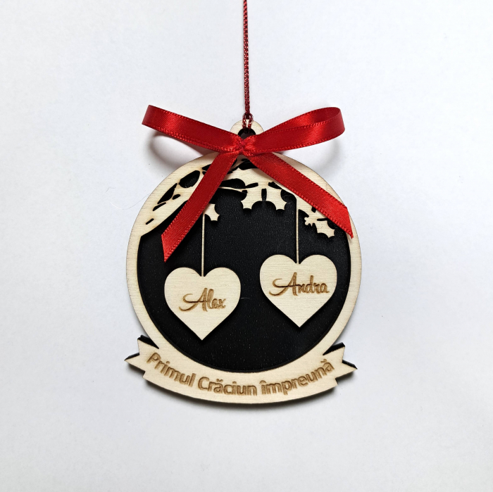 Glob personalizat cu nume din lemn - Familie [1]